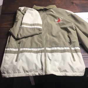 Two tone fleece lined jacket